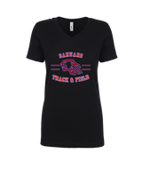 Sahuaro HS Track & Field Curve - Womens Vneck