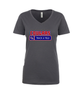Sahuaro HS Track & Field Pennant - Womens Vneck