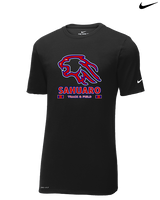 Sahuaro HS Track & Field Stacked - Mens Nike Cotton Poly Tee
