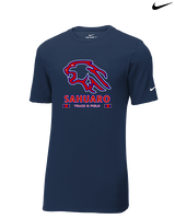 Sahuaro HS Track & Field Stacked - Mens Nike Cotton Poly Tee