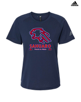 Sahuaro HS Track & Field Stacked - Womens Adidas Performance Shirt