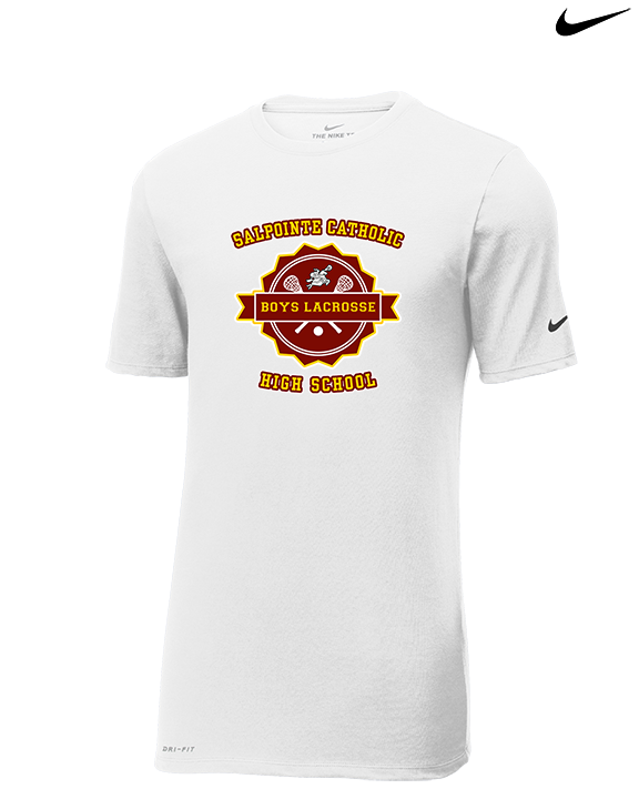 Salpointe Catholic HS Boys Lacrosse Badge - Mens Nike Cotton Poly Tee