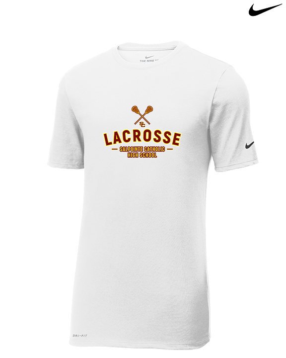 Salpointe Catholic HS Boys Lacrosse Short - Mens Nike Cotton Poly Tee