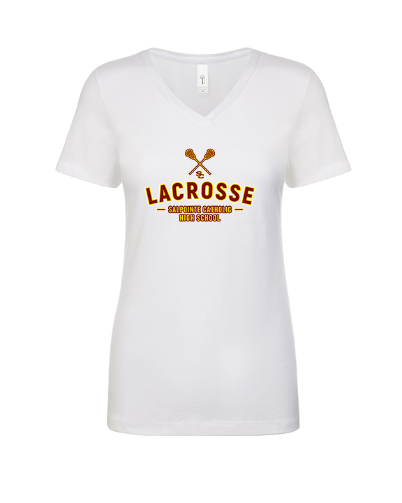 Salpointe Catholic HS Boys Lacrosse Short - Womens Vneck