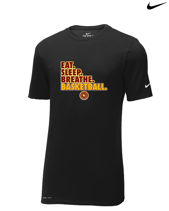 Salpointe Catholic HS Girls Basketball Eat Sleep - Mens Nike Cotton Poly Tee