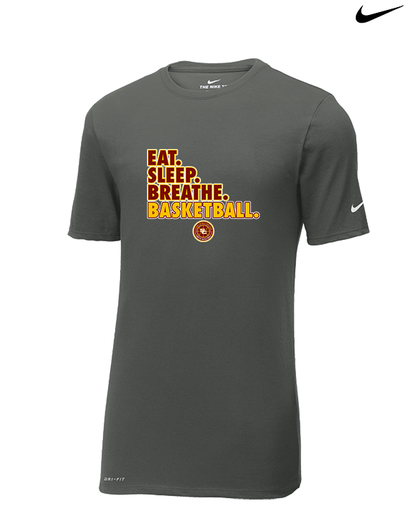 Salpointe Catholic HS Girls Basketball Eat Sleep - Mens Nike Cotton Poly Tee