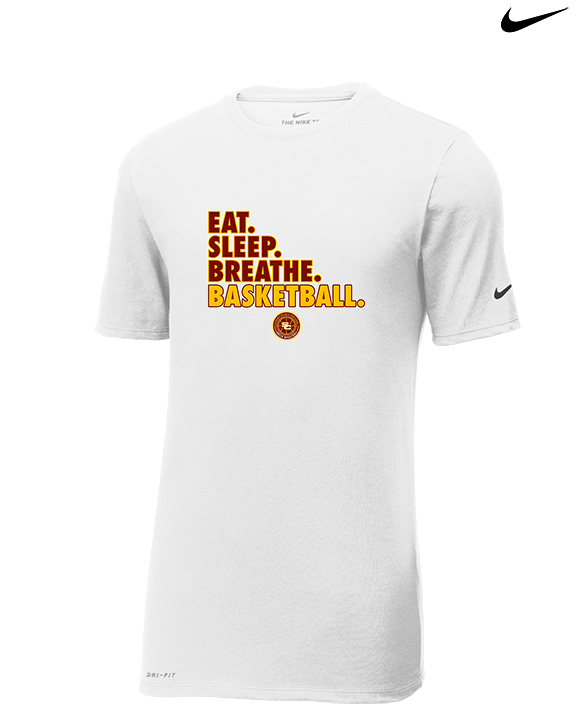 Salpointe Catholic HS Girls Basketball Eat Sleep - Mens Nike Cotton Poly Tee