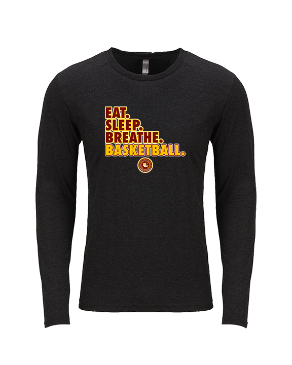 Salpointe Catholic HS Girls Basketball Eat Sleep - Tri-Blend Long Sleeve