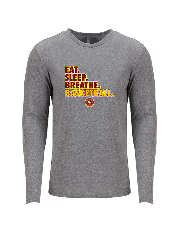 Salpointe Catholic HS Girls Basketball Eat Sleep - Tri-Blend Long Sleeve