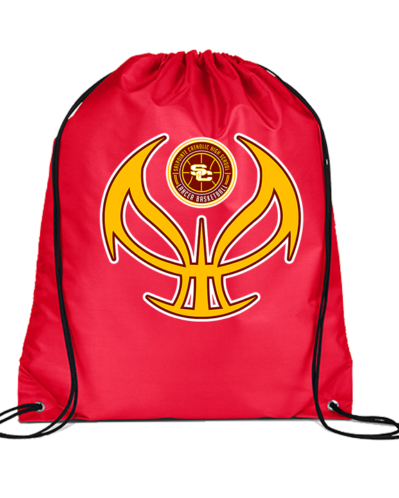 Salpointe Catholic HS Girls Basketball Full Ball - Drawstring Bag