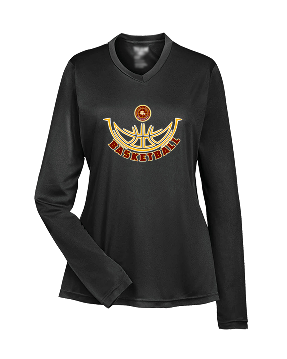 Salpointe Catholic HS Girls Basketball Outline - Womens Performance Longsleeve