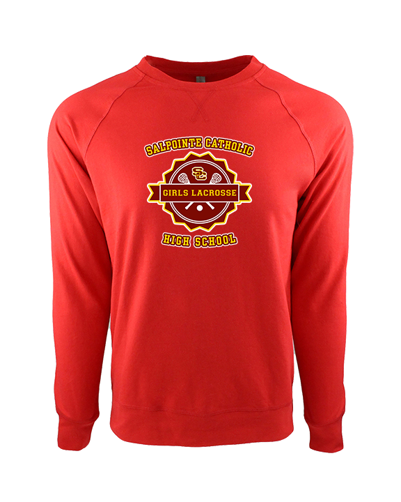Salpointe Catholic HS Girls Lacrosse Badge - Crewneck Sweatshirt
