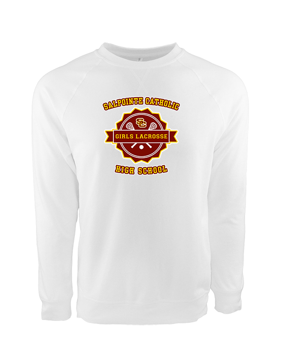 Salpointe Catholic HS Girls Lacrosse Badge - Crewneck Sweatshirt