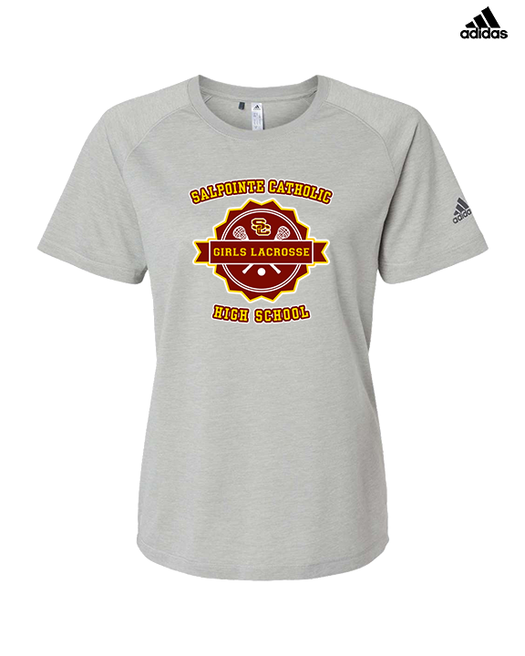 Salpointe Catholic HS Girls Lacrosse Badge - Womens Adidas Performance Shirt