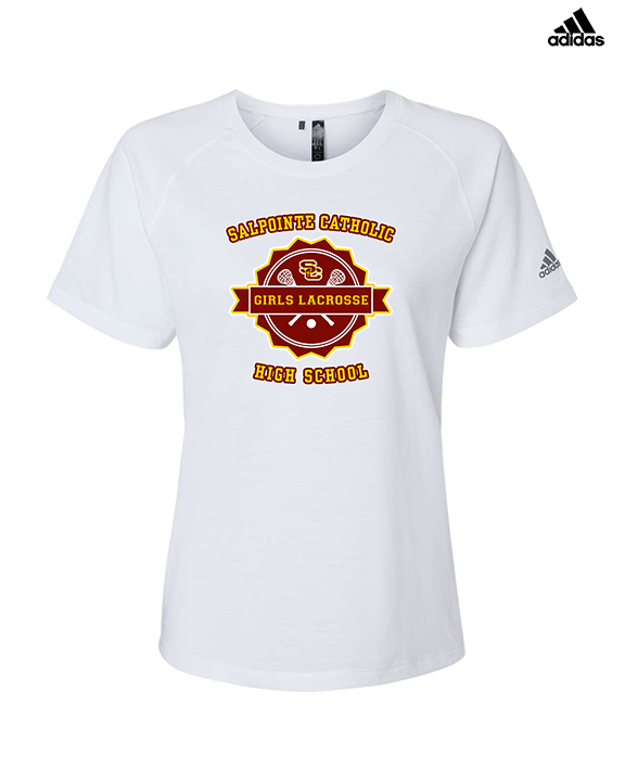 Salpointe Catholic HS Girls Lacrosse Badge - Womens Adidas Performance Shirt