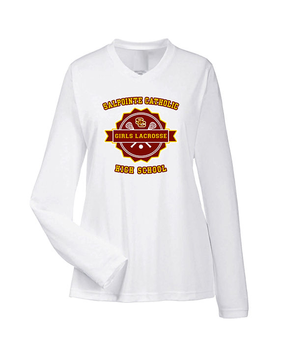 Salpointe Catholic HS Girls Lacrosse Badge - Womens Performance Longsleeve