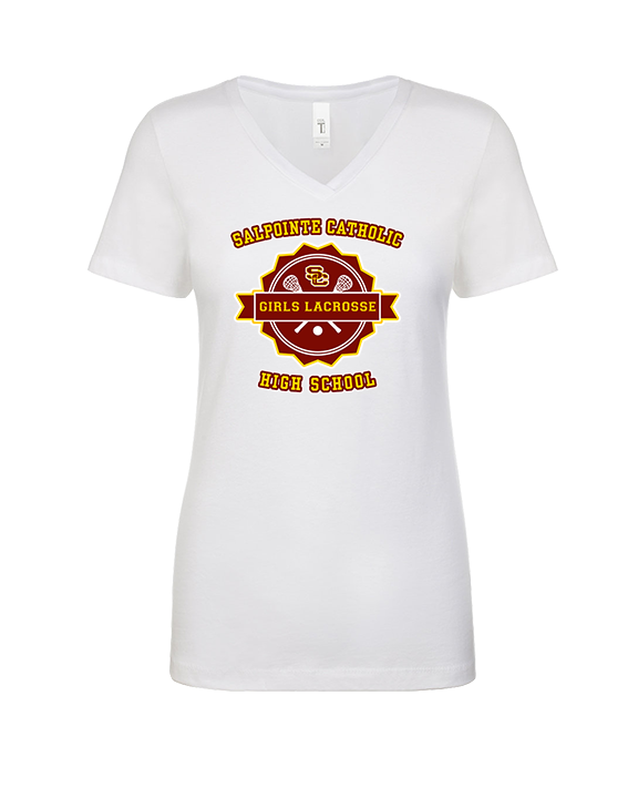 Salpointe Catholic HS Girls Lacrosse Badge - Womens Vneck