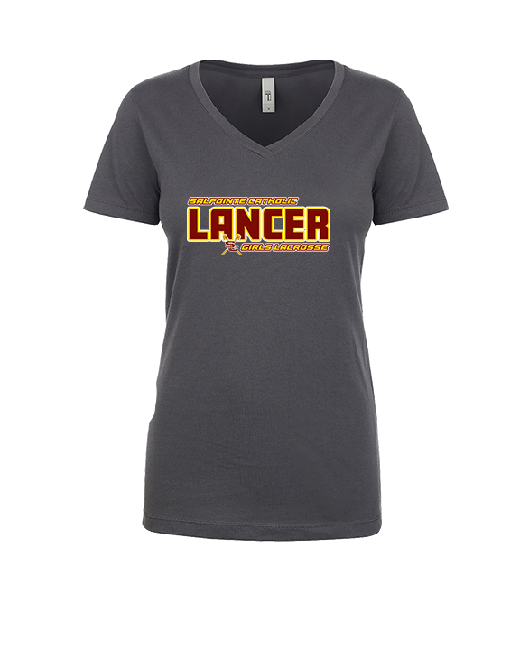 Salpointe Catholic HS Girls Lacrosse Bold - Womens Vneck