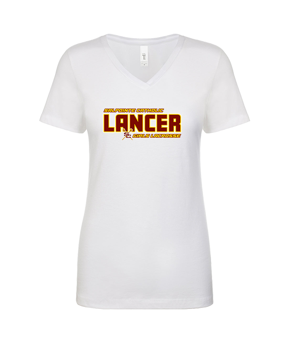Salpointe Catholic HS Girls Lacrosse Bold - Womens Vneck