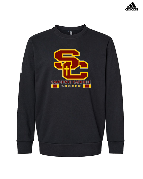Salpointe Catholic HS Girls Soccer Stacked - Mens Adidas Crewneck