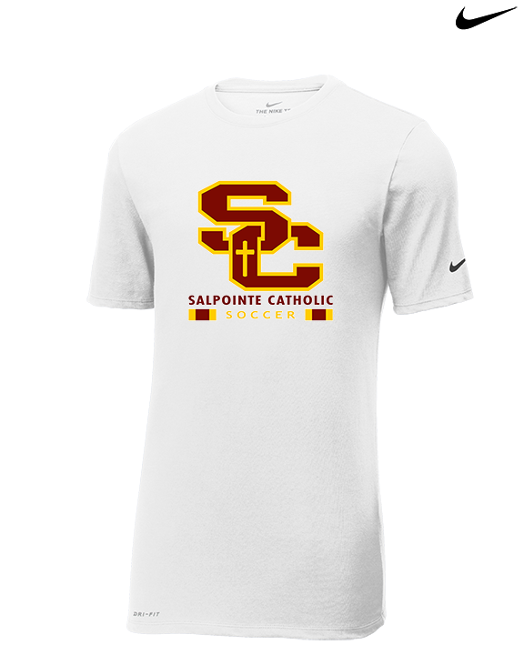 Salpointe Catholic HS Girls Soccer Stacked - Mens Nike Cotton Poly Tee