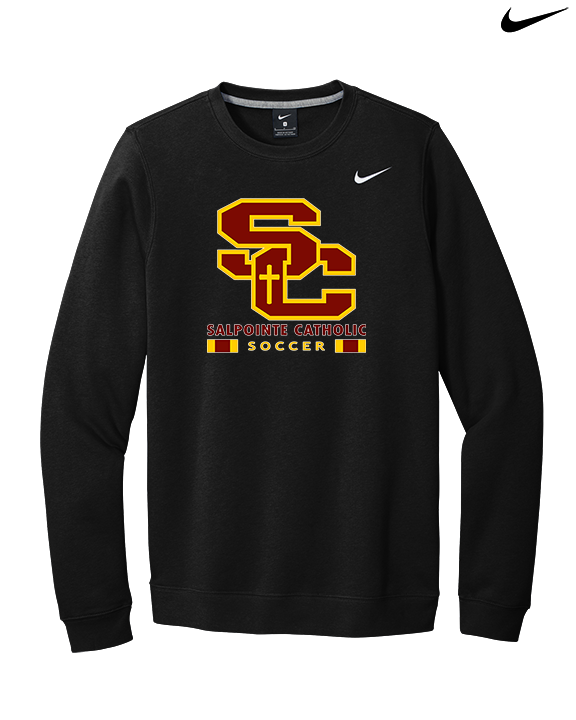 Salpointe Catholic HS Girls Soccer Stacked - Mens Nike Crewneck