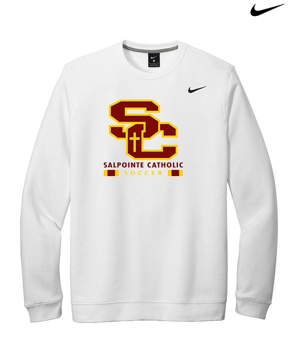 Salpointe Catholic HS Girls Soccer Stacked - Mens Nike Crewneck