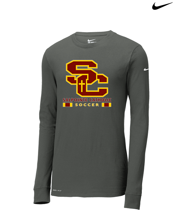 Salpointe Catholic HS Girls Soccer Stacked - Mens Nike Longsleeve