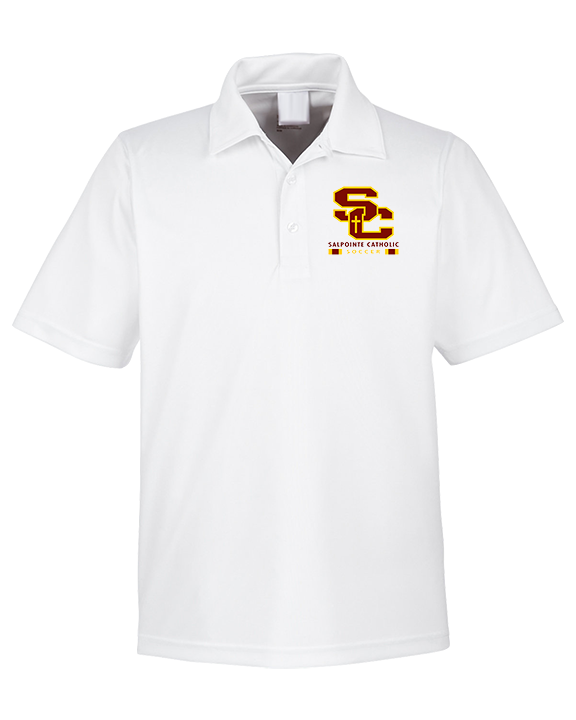 Salpointe Catholic HS Girls Soccer Stacked - Mens Polo