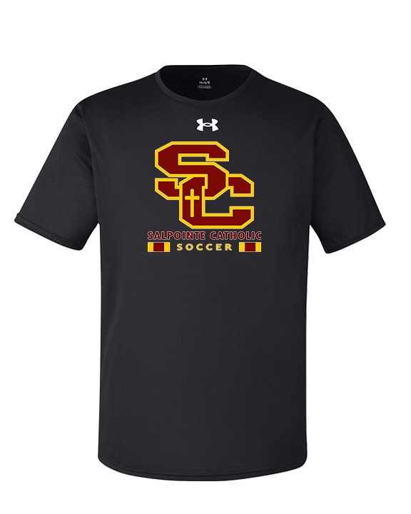Salpointe Catholic HS Girls Soccer Stacked - Under Armour Mens Team Tech T-Shirt