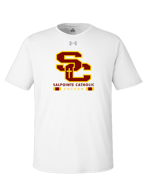 Salpointe Catholic HS Girls Soccer Stacked - Under Armour Mens Team Tech T-Shirt