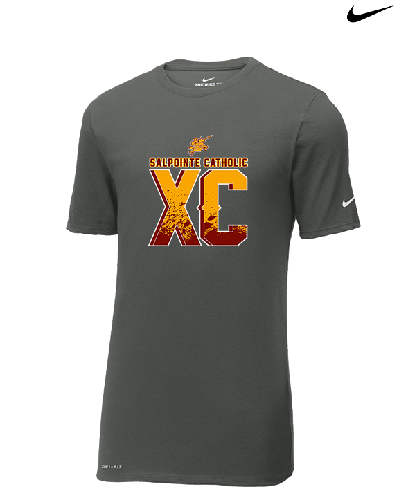 Salpointe Catholic HS XC Splatter - Mens Nike Cotton Poly Tee