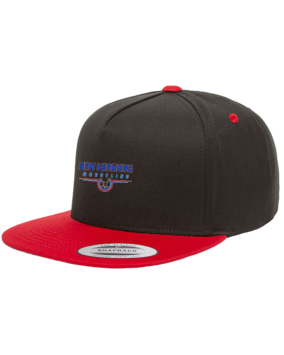 San Leandro HS Wrestling Design - Twill Snapback Cap