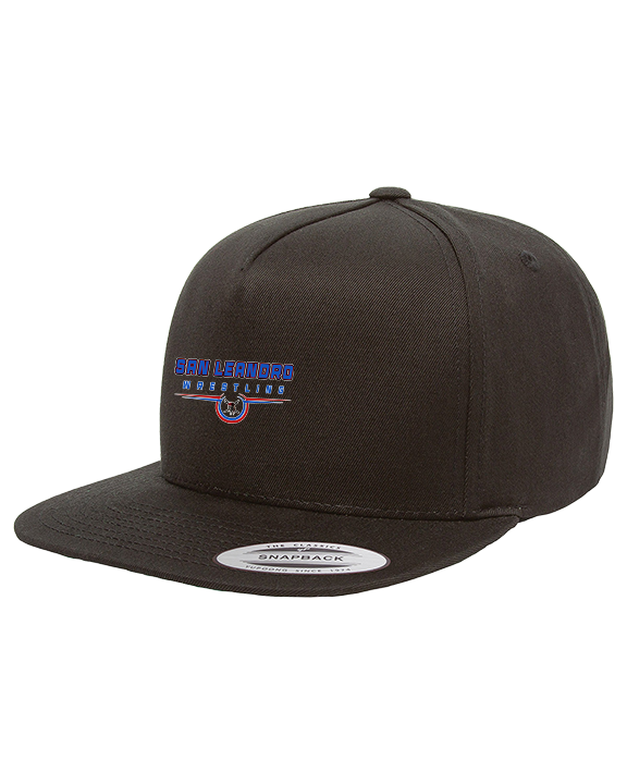 San Leandro HS Wrestling Design - Twill Snapback Cap