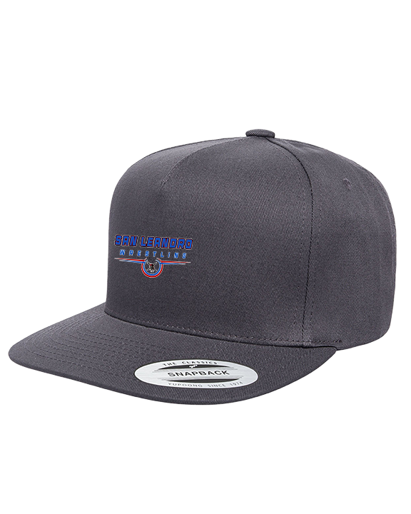 San Leandro HS Wrestling Design - Twill Snapback Cap