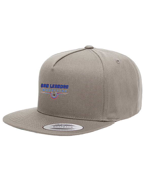 San Leandro HS Wrestling Design - Twill Snapback Cap