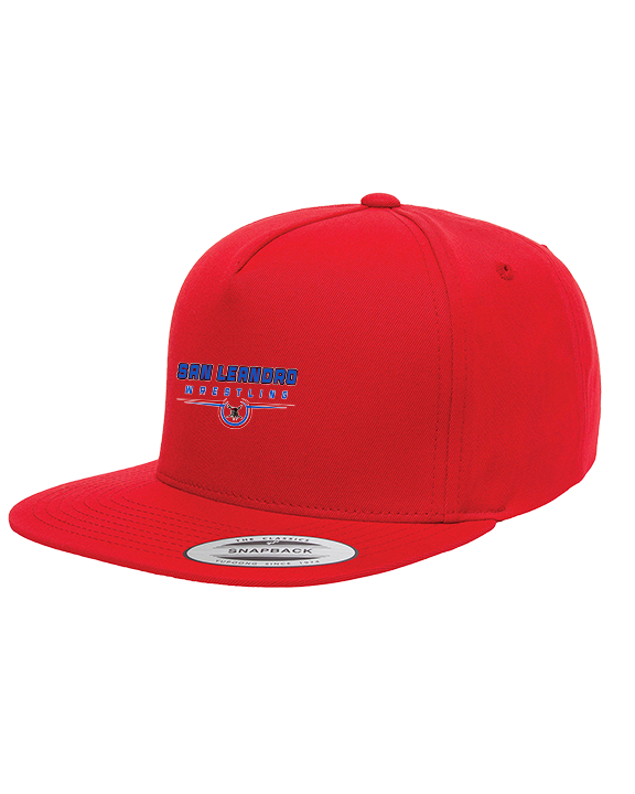 San Leandro HS Wrestling Design - Twill Snapback Cap