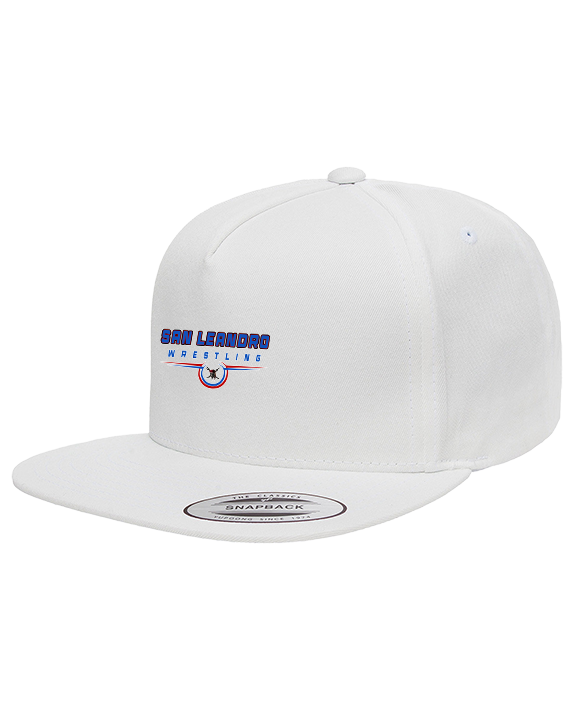 San Leandro HS Wrestling Design - Twill Snapback Cap