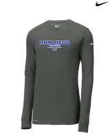 San Diego HS Football Design - Mens Nike Longsleeve