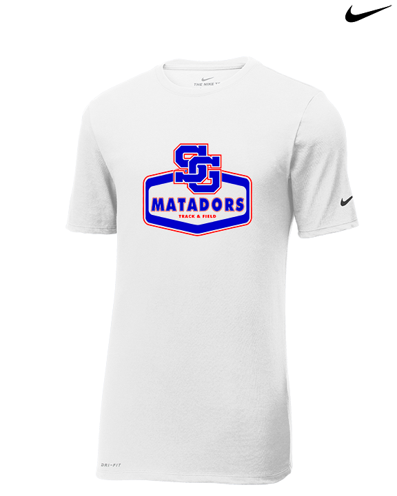 San Gabriel HS Track & Field Board - Mens Nike Cotton Poly Tee