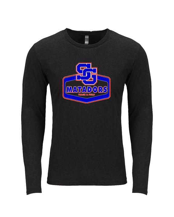 San Gabriel HS Track & Field Board - Tri-Blend Long Sleeve