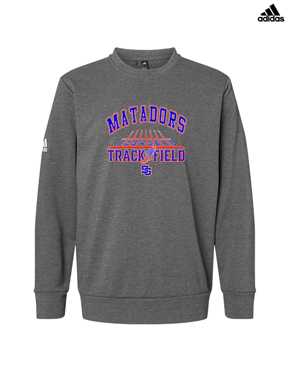 San Gabriel HS Track & Field Lanes - Mens Adidas Crewneck