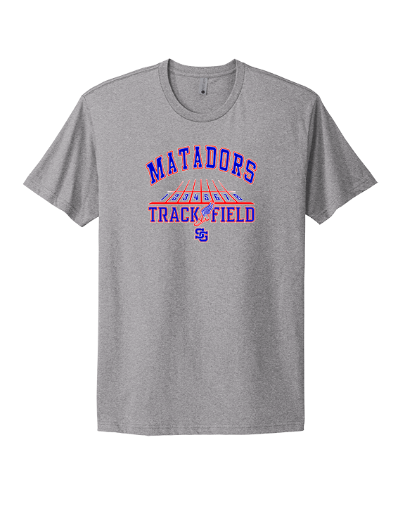 San Gabriel HS Track & Field Lanes - Mens Select Cotton T-Shirt