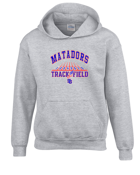San Gabriel HS Track & Field Lanes - Youth Hoodie
