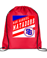San Gabriel HS Track & Field Square - Drawstring Bag