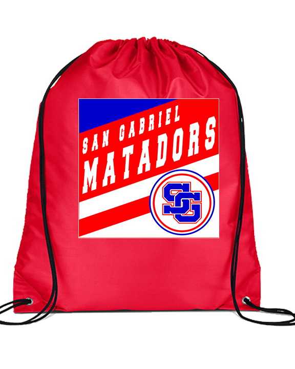 San Gabriel HS Track & Field Square - Drawstring Bag