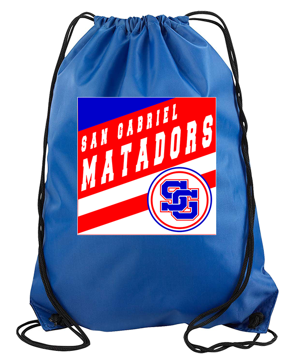 San Gabriel HS Track & Field Square - Drawstring Bag