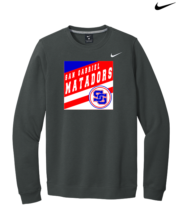 San Gabriel HS Track & Field Square - Mens Nike Crewneck