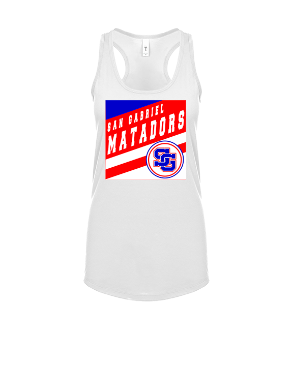 San Gabriel HS Track & Field Square - Womens Tank Top