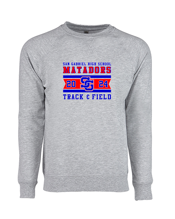 San Gabriel HS Track & Field Stamp - Crewneck Sweatshirt